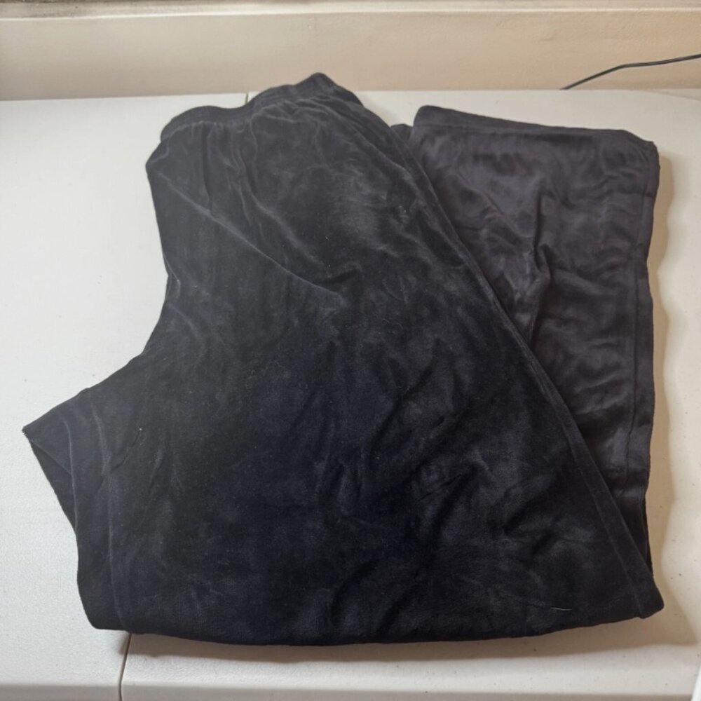 Alfred Dunner Black Pull On Elastic Waist Pants 12
